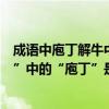 成語中庖丁解牛中的庖丁是指螞蟻莊園（成語中“庖丁解牛”中的“庖丁”是指（）.）