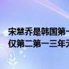 宋慧喬是韓國第一美女嗎（韓國人最愛美女帥哥榜：宋慧喬僅第二第一三年無新戲）