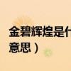 金碧輝煌是什么電視劇里的（金碧輝煌是什么意思）