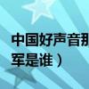 中國好聲音那英組冠軍(中國好聲音那英組冠軍是誰)