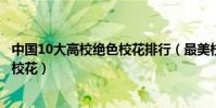 中國10大高校絕色校花排行(最美校花排行榜中國十大美女校花)