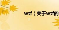 wtf(關于wtf的介紹)