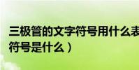 三極管的文字符號用什么表示(三極管的文字符號是什么)