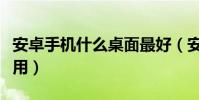 安卓手機什么桌面最好(安卓手機什么桌面好用)