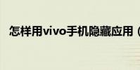 怎樣用vivo手機隱藏應用(怎樣用VSCO)