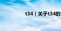 t34(關于t34的介紹)