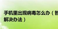 手機里出現病毒怎么辦(智能手機中了病毒的解決辦法)