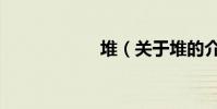 堆(關于堆的介紹)