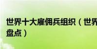 世界十大雇傭兵組織(世界上有名的傭兵組織盤點)
