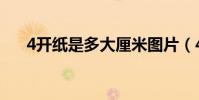 4開紙是多大厘米圖片(4開紙是多大)