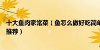 十大魚肉家常菜(魚怎么做好吃簡單好吃的魚肉家常菜做法推薦)