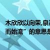 木欣欣以向榮,泉涓涓而始流的翻譯（“木欣欣以向榮泉涓涓而始流”的意思是什么）