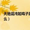 天地混沌如雞子后面是什么（天地混沌如雞子雞子指的是什么）