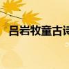 呂巖牧童古詩解釋（呂巖《牧童》的意思）