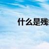 什么是殘疾家庭（什么是殘酷戲劇）