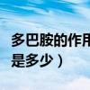 多巴胺的作用及用法用量（多巴胺的用量用法是多少）