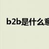 b2b是什么意思網絡用語（B2B是什么啊）