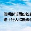 清明時節雨紛紛路上行人欲斷魂什么意思（清明時節雨紛紛路上行人欲斷魂什么意思）
