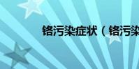 鉻污染癥狀(鉻污染的來源)