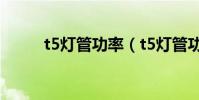 t5燈管功率(t5燈管功率是多少)