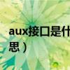 aux接口是什么意思怎么用（AUX接口什么意思）