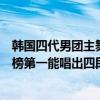 韓國四代男團主舞排名（韓國四代男團主唱排名：李碩珉上榜第一能唱出四段高音）
