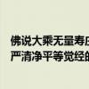 佛說大乘無量壽莊嚴清凈平等覺經（關于佛說大乘無量壽莊嚴清凈平等覺經的介紹）