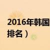 2016年韓國綜藝排行榜（2014韓國綜藝節目排名）