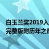 白玉蘭獎2019入圍名單（2019年第25屆白玉蘭獎獲獎名單完整版附歷年之最）
