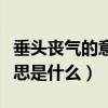 垂頭喪氣的意思是什么二年級（垂頭喪氣的意思是什么）
