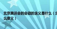 北京奧運會的會徽的含義是什么(北京奧運會會徽標志有什么意義)