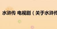 水滸傳 電視劇(關于水滸傳 電視劇的介紹)