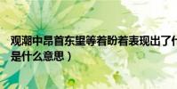 觀潮中昂首東望等著盼著表現出了什么(觀潮里的昂首東望是什么意思)