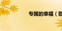 專屬的幸福(歌詞)