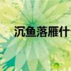 沉魚落雁什么意義（沉魚落雁什么意思）