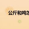 公斤和噸怎么算（公斤和噸怎么換算）