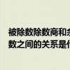 被除數除數商和余數之間有什么關系（被除數與除數商和余數之間的關系是什么）