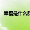 幸福是什么顏色的（我們該如何定義幸福）