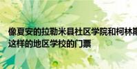 像夏安的拉勒米縣社區學院和柯林斯堡的科羅拉多州立大學這樣的地區學校的門票