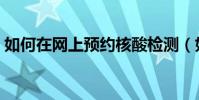 如何在網上預約核酸檢測(如何在網上炒股)