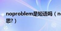 noproblem是短語嗎(noproblem什么意思?)