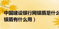 中國建設銀行網銀盾是什么(中國建設銀行網銀盾有什么用)