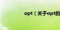 opt(關于opt的介紹)