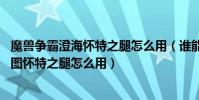 魔獸爭霸澄海懷特之腿怎么用(誰能告訴我魔獸里面澄海3C圖懷特之腿怎么用)