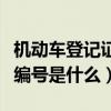 機動車登記證書編號多少位（機動車登記證書編號是什么）