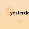 yesterday（once more歌詞全文）