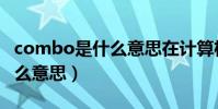 combo是什么意思在計算機中(combo是什么意思)