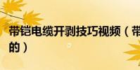 帶鎧電纜開剝技巧視頻(帶鎧電纜是怎么標示的)