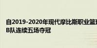 自2019-2020年現代摩比斯職業籃球錦標賽開幕以來原州DB隊連續五場奪冠