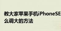 教大家蘋果手機iPhoneSE 11pro外放聲音怎么調大的方法